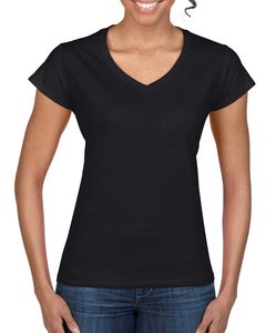 Gildan 64V00L - V-Neck T-shirt Junior Fit for Women Black