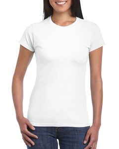 Gildan 64000L - Fitted Ring Spun T-Shirt FOR WOMEN White