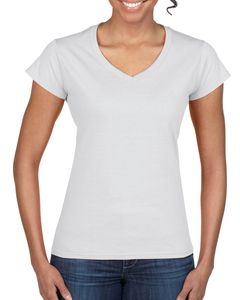 Gildan 64V00L - V-Neck T-shirt Junior Fit for Women White
