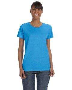 Gildan 5000L - Ladies' Heavy Cotton™ T-Shirt Heather Sapphire