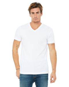 Bella+Canvas 3005 - Unisex Jersey Short-Sleeve V-Neck T-Shirt White