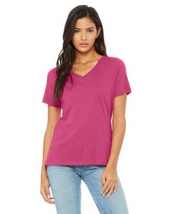 Bella+Canvas 6405 - Missy Jersey Short-Sleeve V-Neck T-Shirt Berry