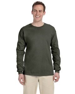 Gildan G240 - Ultra Cotton® 6 oz. Long-Sleeve T-Shirt (2400) Military Green