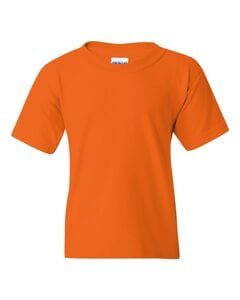 Gildan 5000B - HEAVYWEIGHT COTTON YOUTH T-SHIRT 8.8 oz Safety Orange