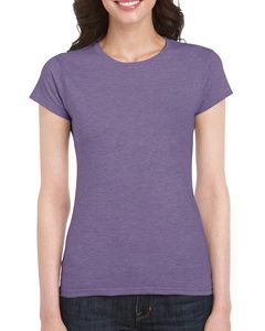 Gildan 64000L - Fitted Ring Spun T-Shirt FOR WOMEN Heather Purple