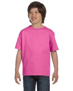 Gildan 8000B - DryBlend™ 50/50 Youth T-Shirt Azalea