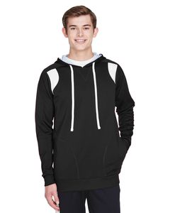 Team 365 TT30 - Men's Elite Performance Hoodie Black/White