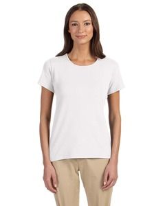 Devon & Jones DP182W - Perfect Fit Ladies Shell T-Shirt White