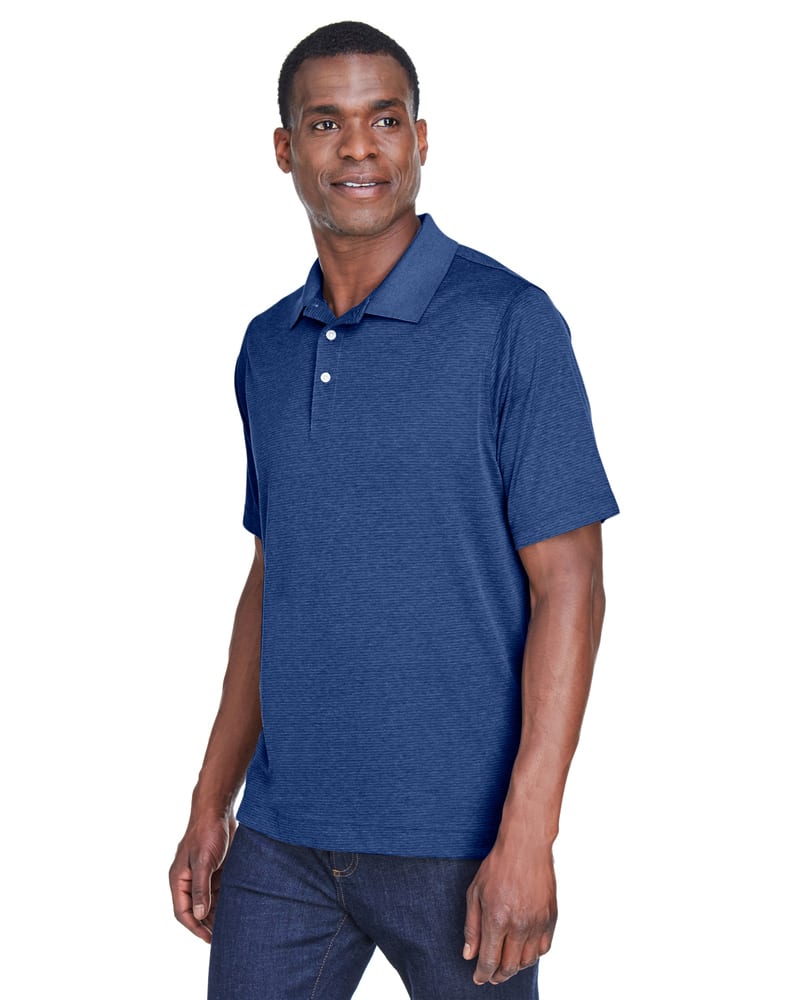 Devon & Jones DG210 - Pima-Tech Men's Jet Pique Heather Polo