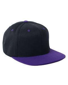 Flexfit 110FT - Fitted Classic Two-Tone Cap Black/Purple