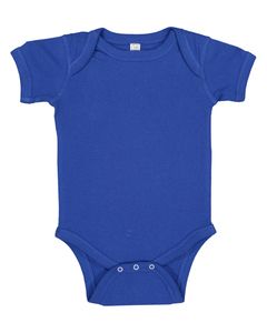 Rabbit Skins 4400 - Infant 5 oz. Baby Rib Lap Shoulder Bodysuit Royal blue