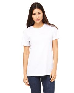 Bella+Canvas B6400 - Missy's Relaxed Jersey Short-Sleeve T-Shirt White