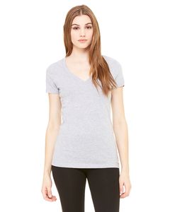 Bella+Canvas B6035 - Ladies Jersey Short-Sleeve Deep V-Neck T-Shirt Athletic Heather