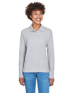 Devon & Jones D110W - Ladies Pima Piqué Long-Sleeve Polo