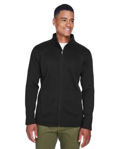 Devon & Jones DG793 - Men's Bristol Full-Zip Sweater Fleece Jacket Black