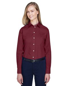 Devon & Jones D620W - Ladies Crown Collection Solid Broadcloth Burgundy