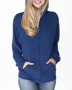 Next Level 6491 - Adult Sueded Full-Zip Hoody Royal blue