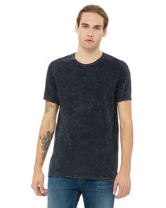 Bella+Canvas 3650 - Unisex Poly-Cotton Short-Sleeve T-Shirt Black Mineral Wash