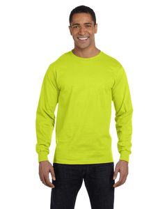 Gildan G840 - DryBlend® 5.5 oz., 50/50 Long-Sleeve T-Shirt Safety Green