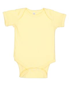 Rabbit Skins 4400 - Infant 5 oz. Baby Rib Lap Shoulder Bodysuit Banana