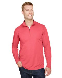 Team 365 TT31H - Mens Zone Sonic Heather Performance Quarter-Zip