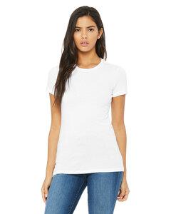 Bella B6004 - Ring Spun T-shirt for Women Solid White Blend