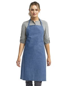 Artisan Collection by Reprime RP150 - Unisex 'Colours' Recycled Bib Apron Blue Denim