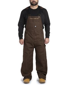 Berne B1068 - Men's Acre Unlined Washed Bib Overall Bark 36