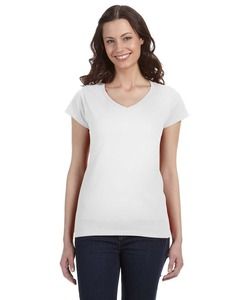 Gildan 64V00L - V-Neck T-shirt Junior Fit for Women